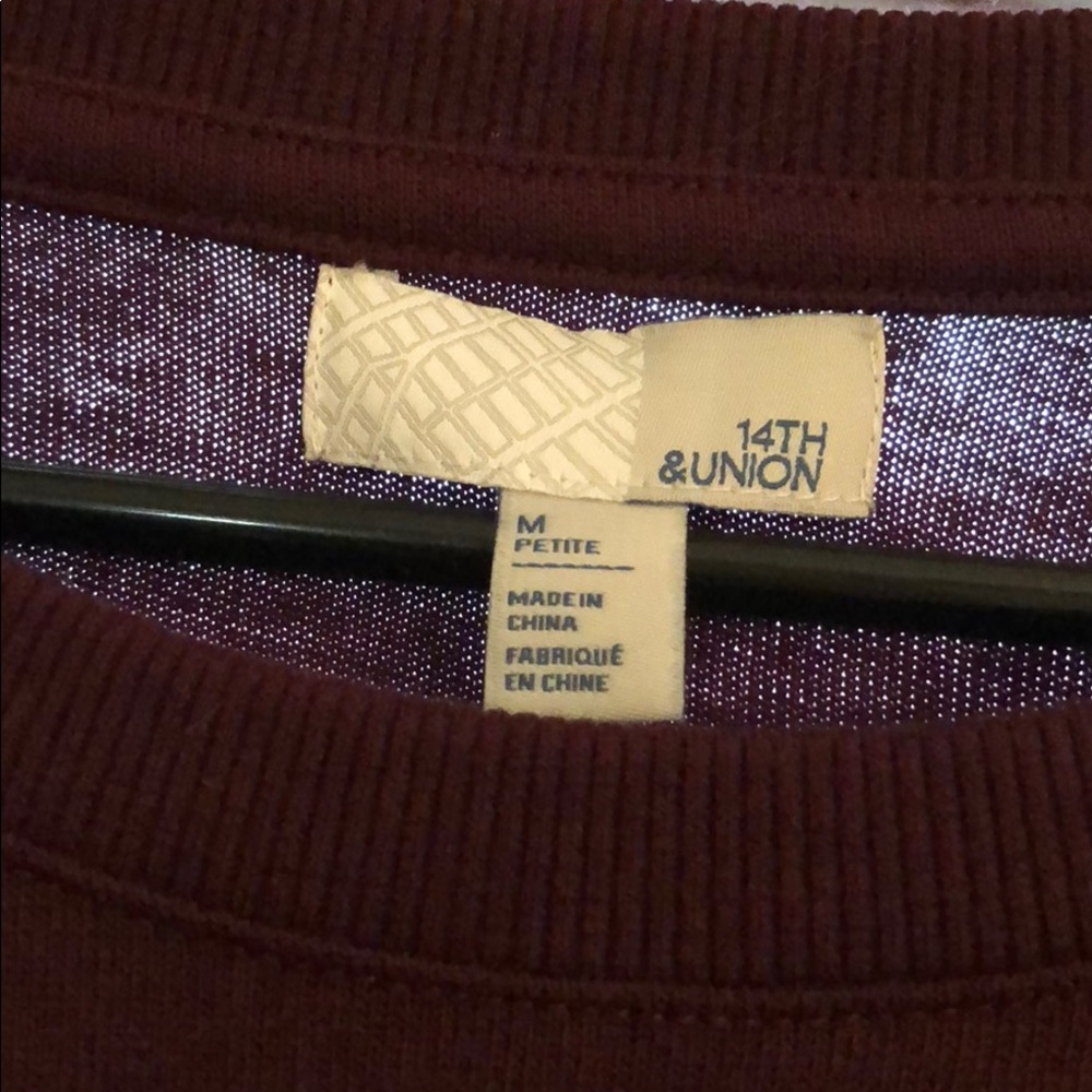 Burgundy “Ruffle Pioneer Sweatshirt” - Picture 6 of 7